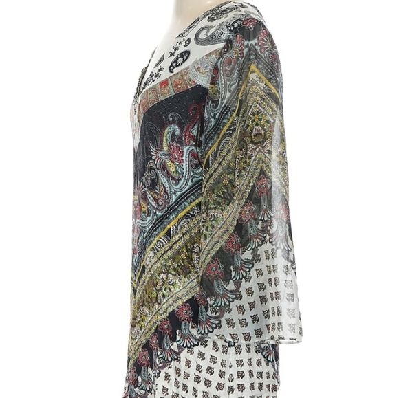 Alice + Olivia Zia Caftan Mini Dress XS - Picture 4 of 4